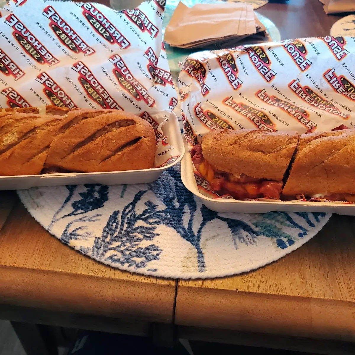 Medium Italian Sub & Medium Brisket Sub