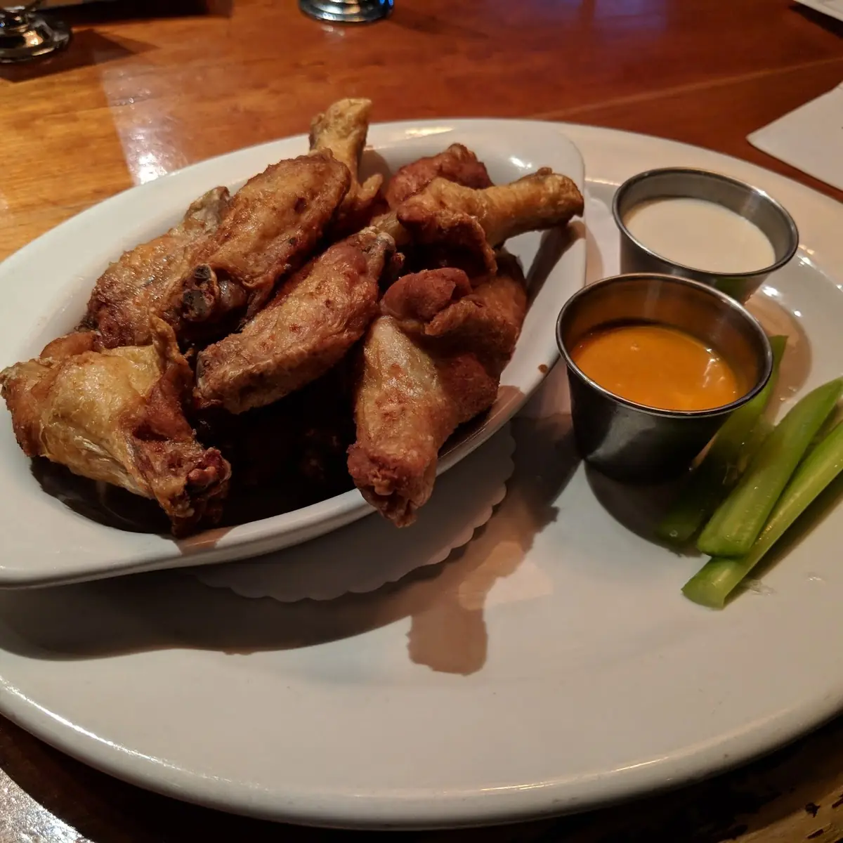Chicken Wings 6pc Double Dipped and Sauce on the Side
