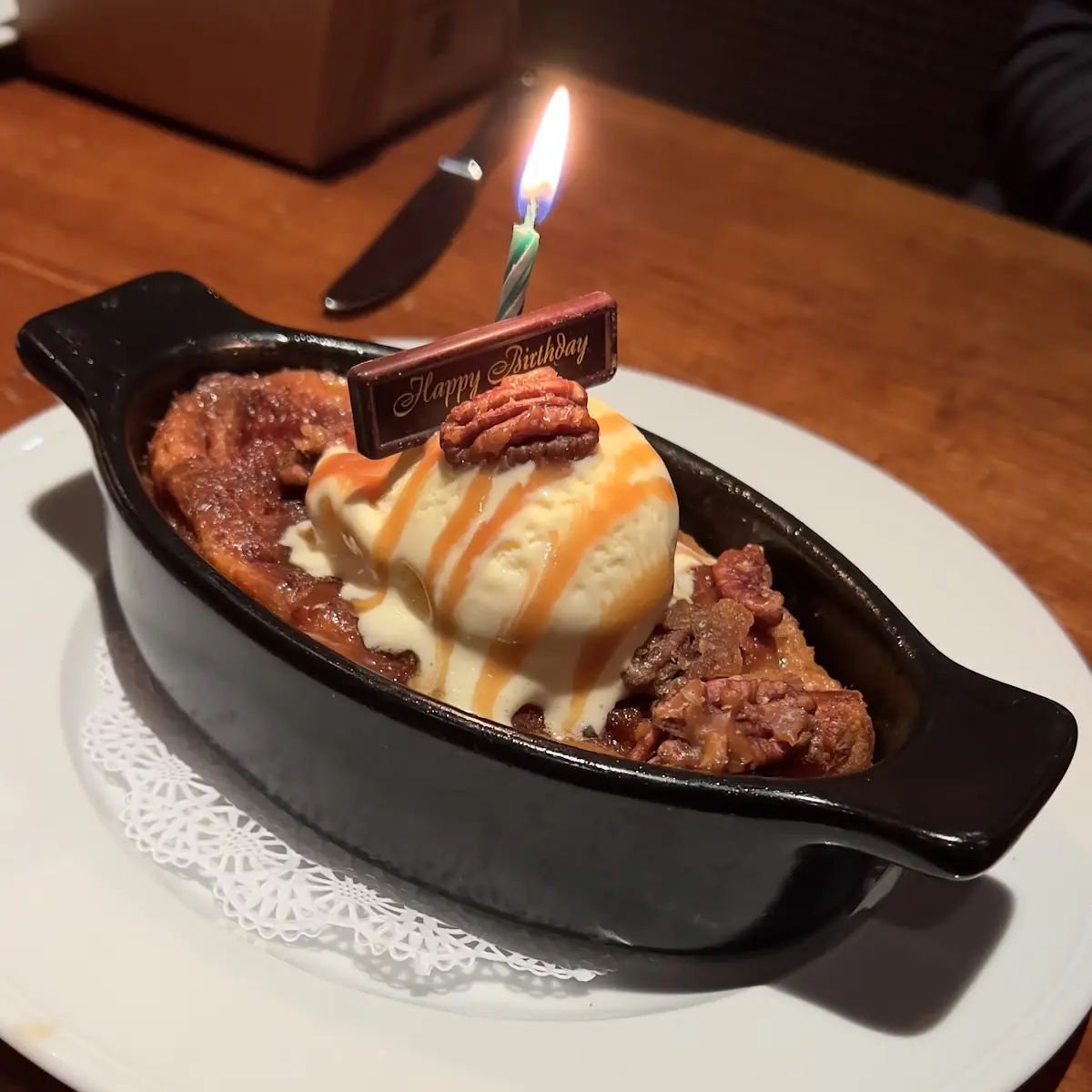 Salted Caramel Brioche Bread Pudding