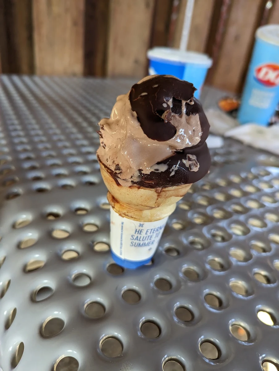 Chocolate Dipped Chocolate Ice Cream