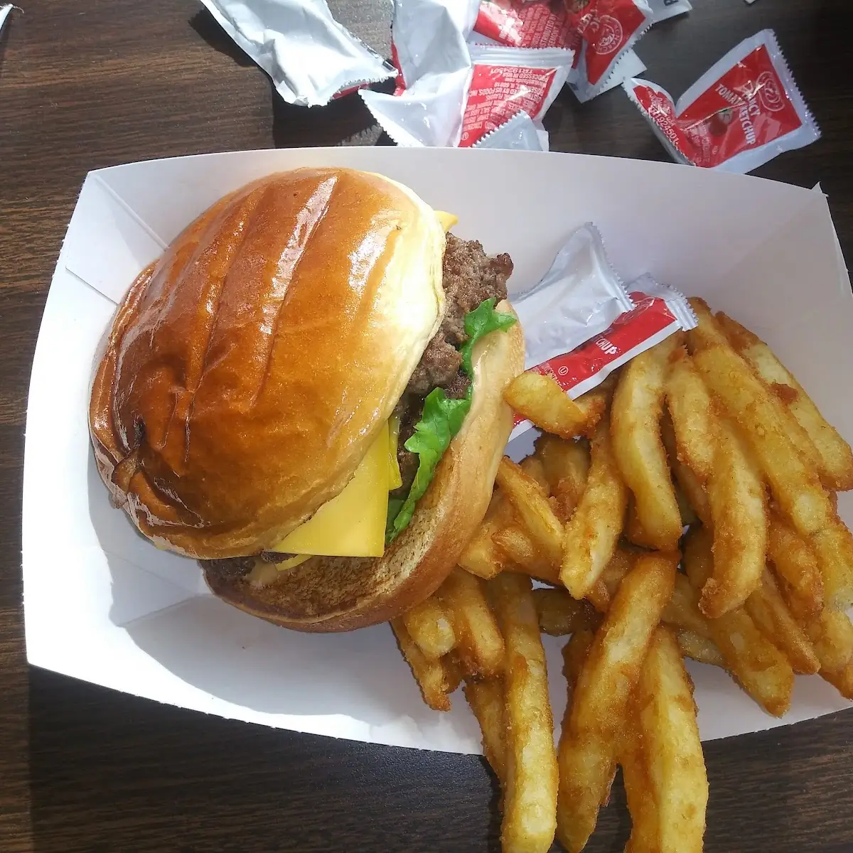 Double Cheeseburger with Fries