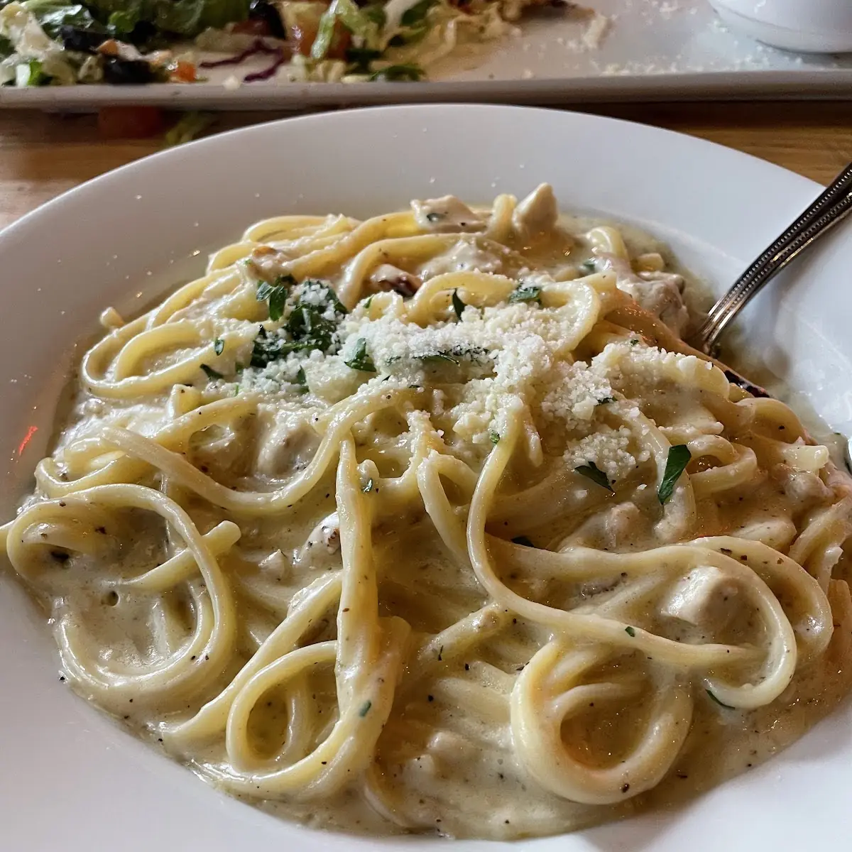 Alfredo Pasta with Grilled Chicken