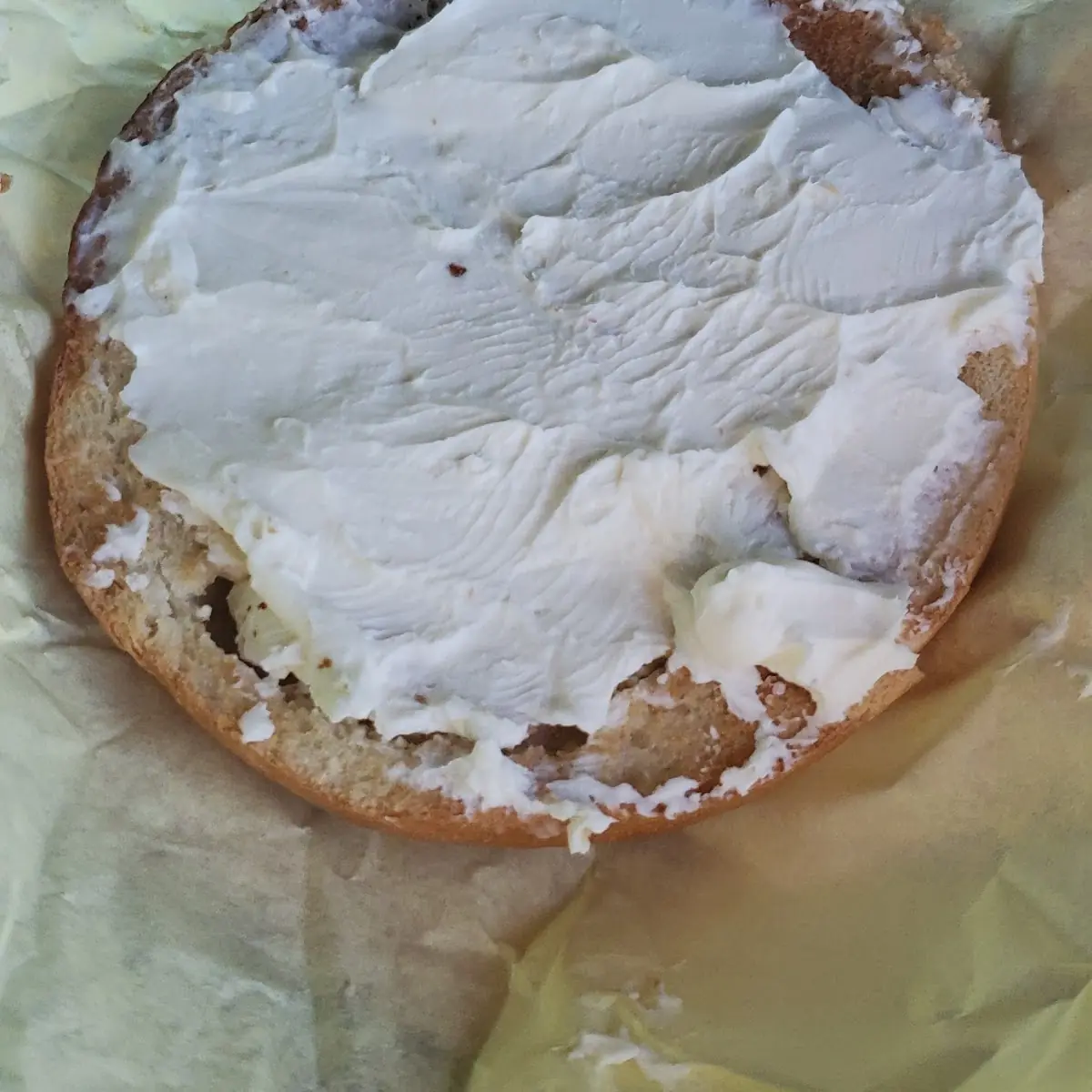 Toasted Bagel with Cream Cheese