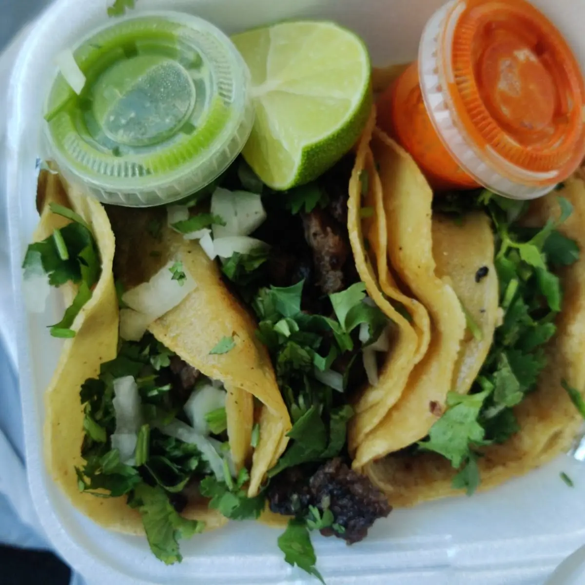 Pollo and Asada Taco