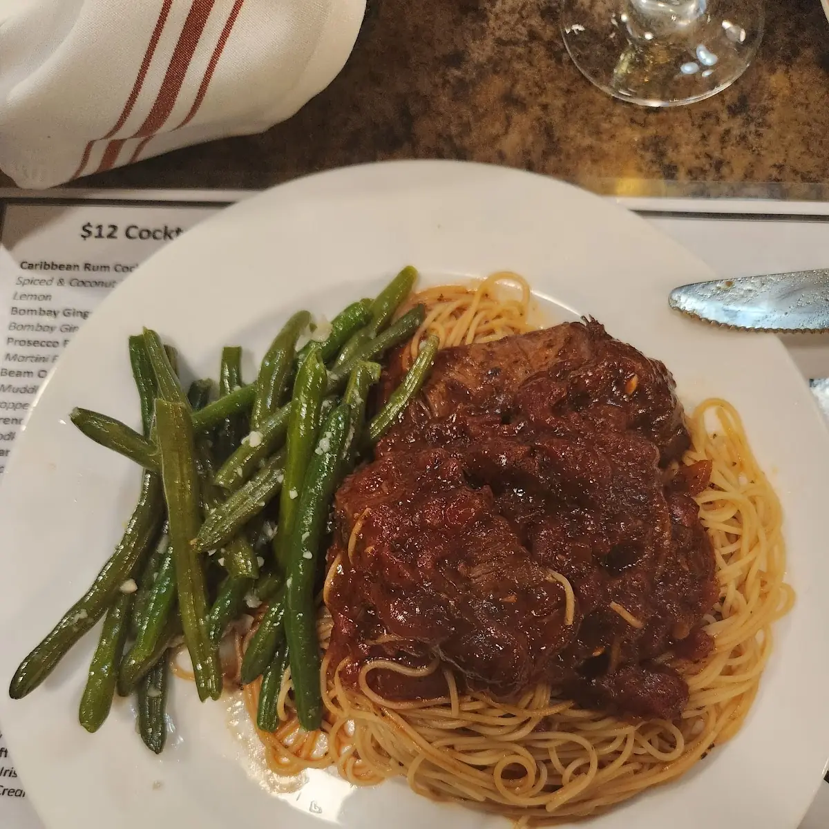 Short Rib over Pasta
