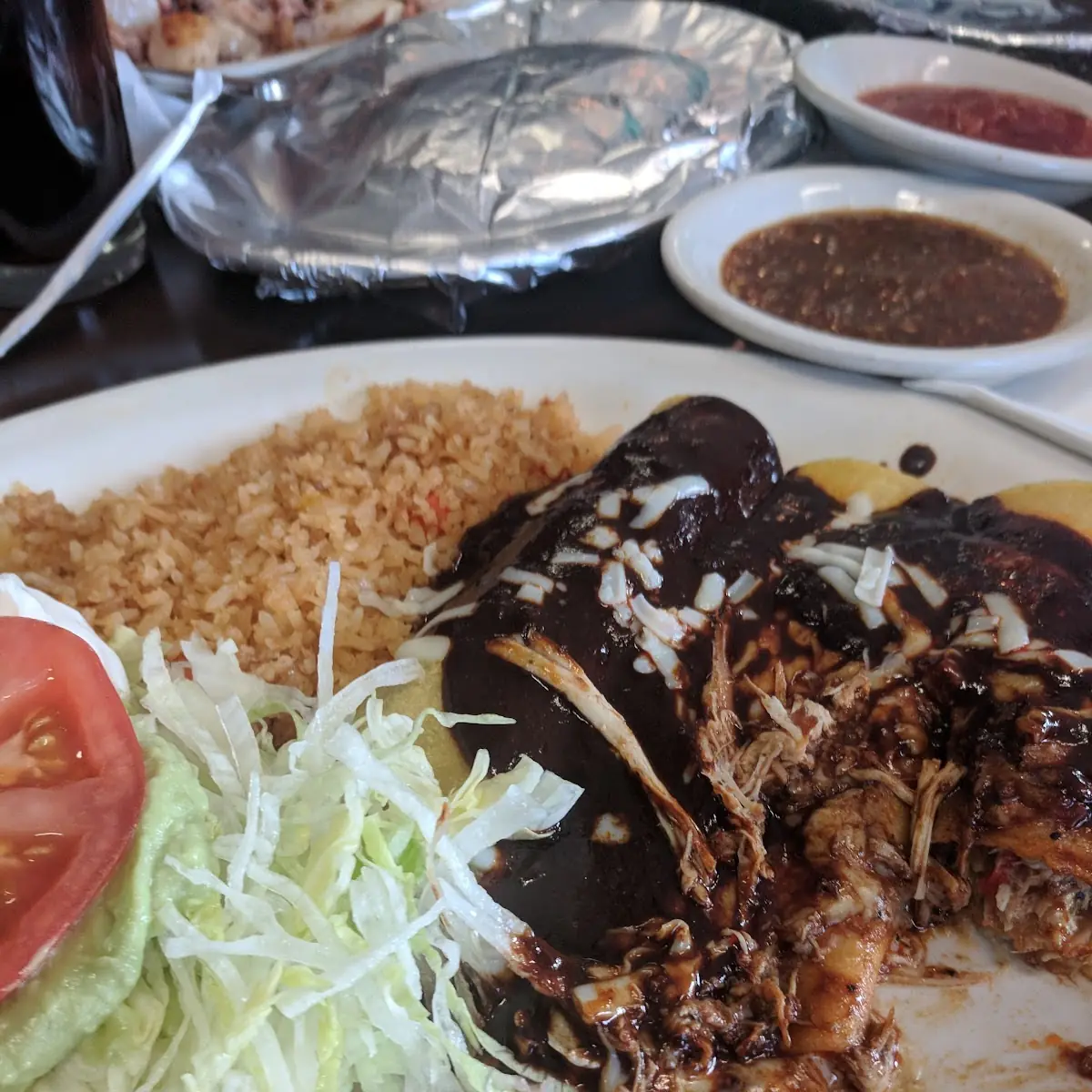 Mole Enchiladas