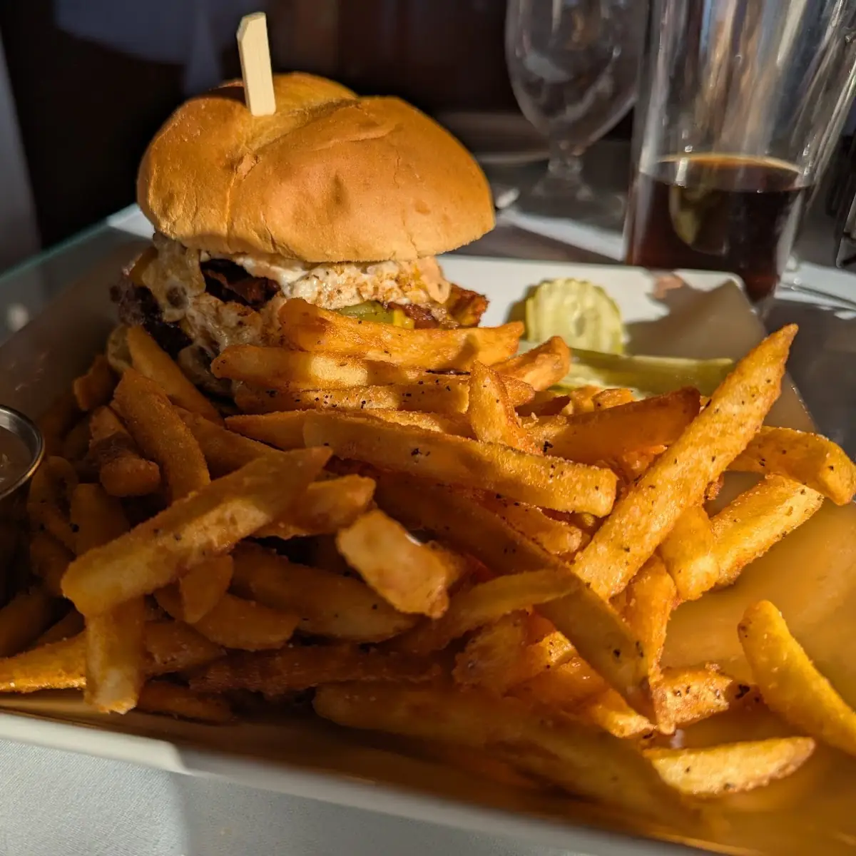 Plain-Jane Burger & Fries