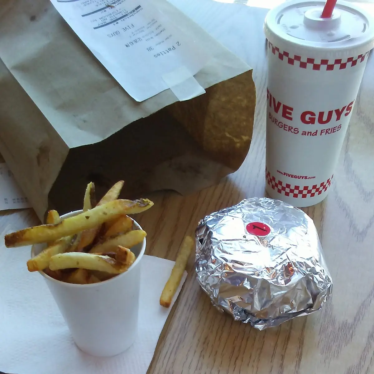 Cheese Burger and Fries