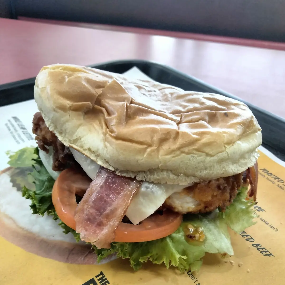Bacon Swiss Chicken Club Sandwich