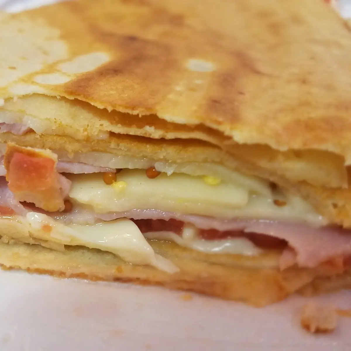 Ham Egg & Cheese Crepe