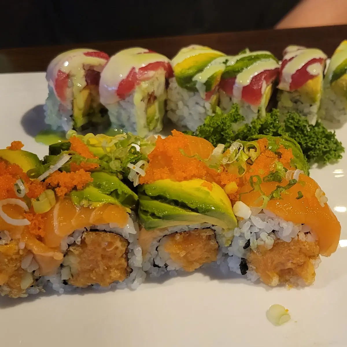 Dragon Roll and Eel Roll