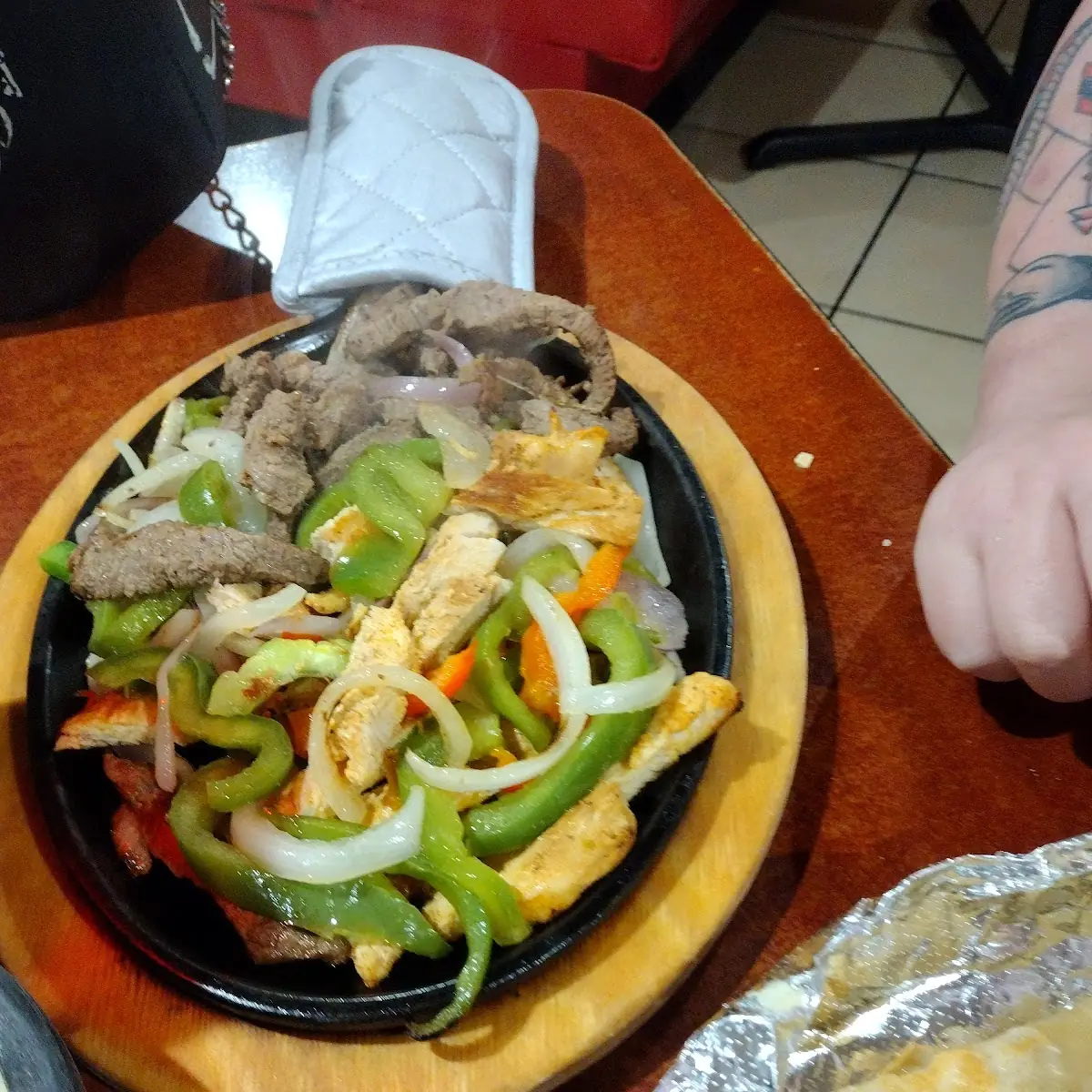 Chicken and Steak Fajitas
