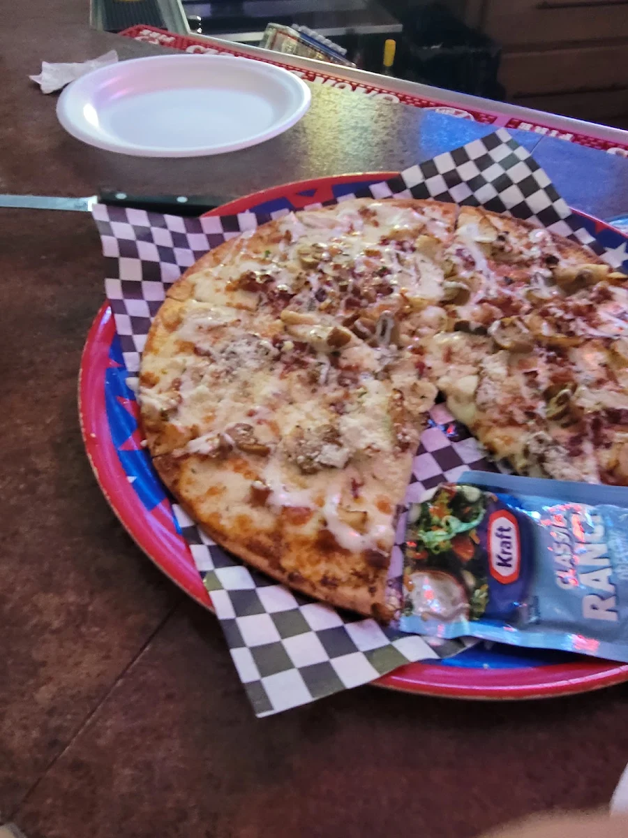 Chicken Bacon Ranch Pizza