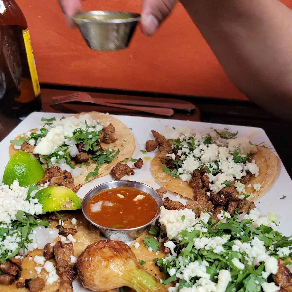 Fried Tacos de Pescado dinner
