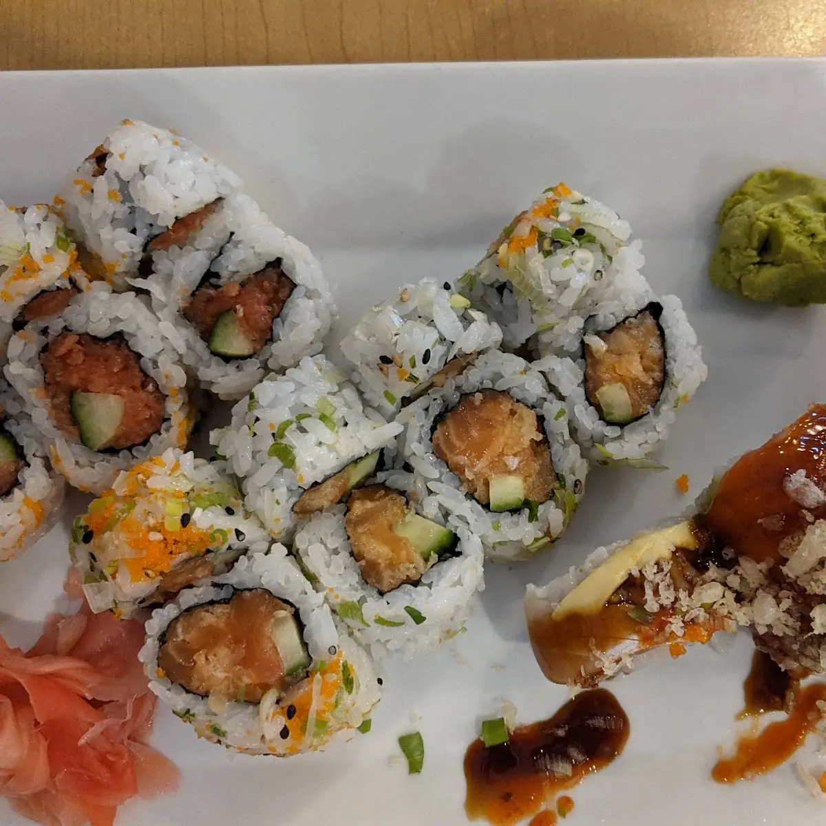 Salmon Roll Tuna Roll and Ocean Roll