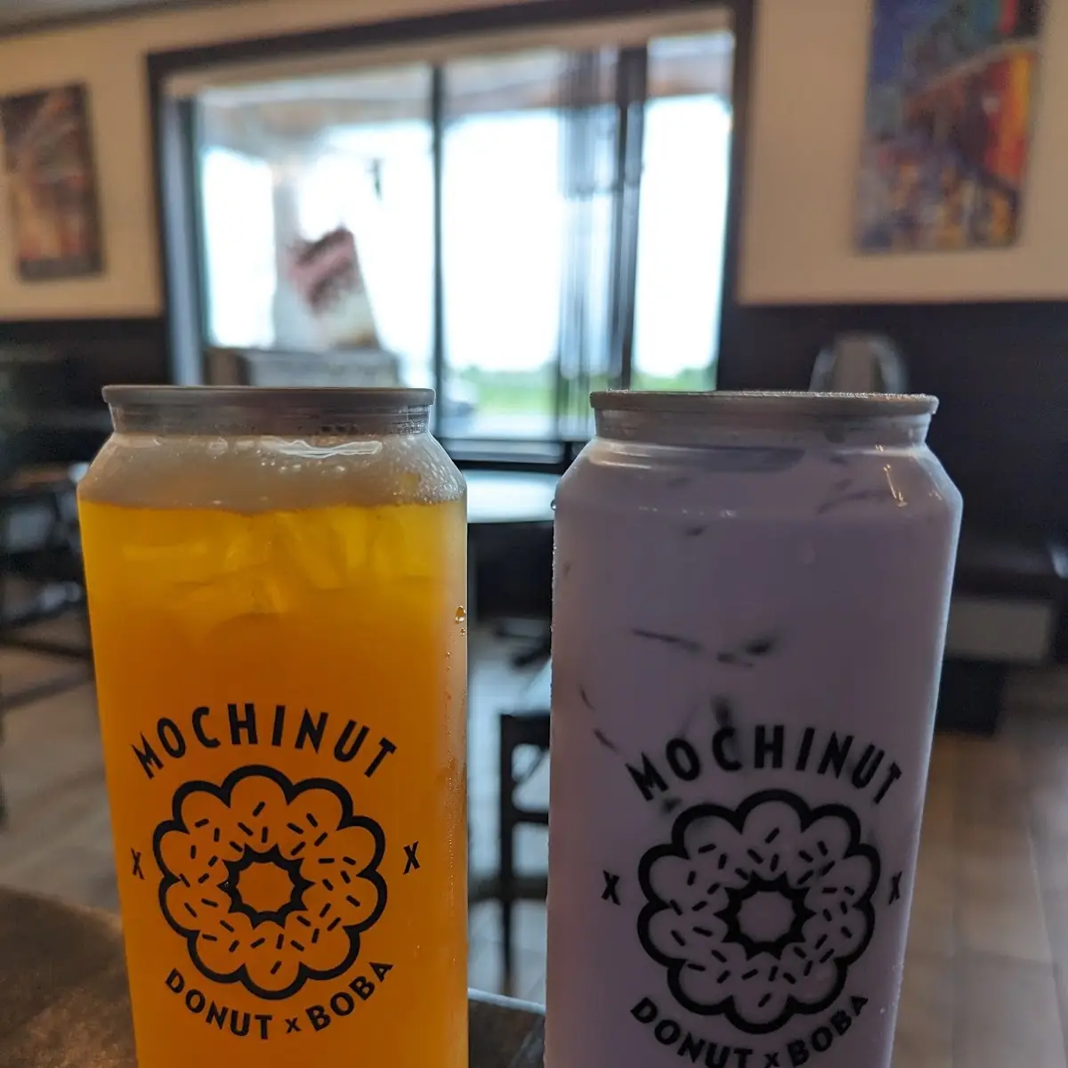 Passion Fruit Bubble Tea with Lychee Jelly