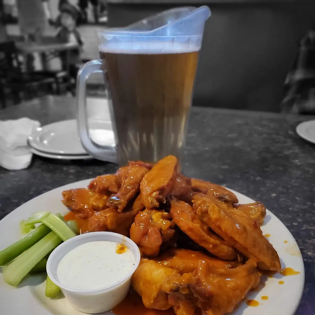 Buffalo Wings with Celery