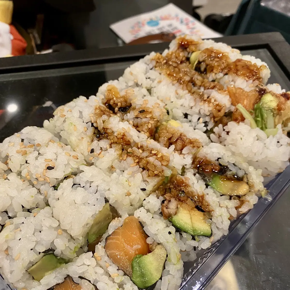 3 Roll Lunch Special Salmon Avocado Eel Avocado Shrimp Tempura