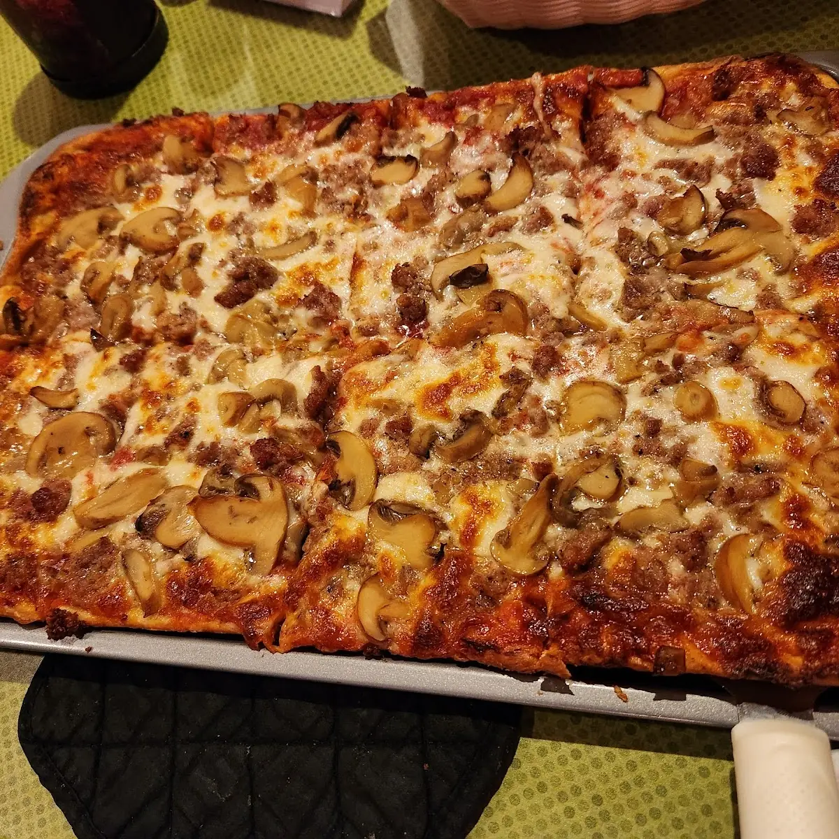 Sausage and Mushroom Pizza
