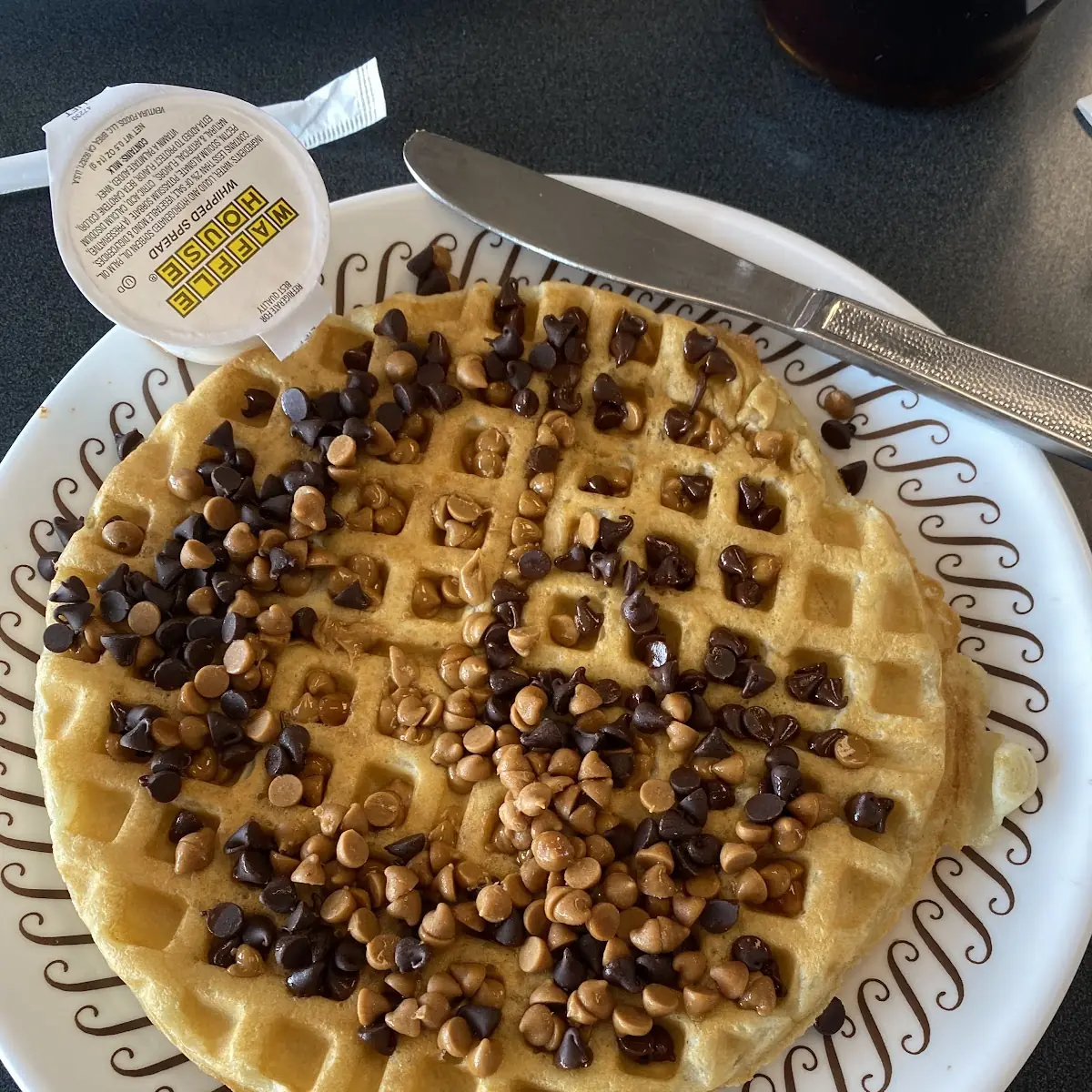 Chocolate Chip Peanut Butter Waffle