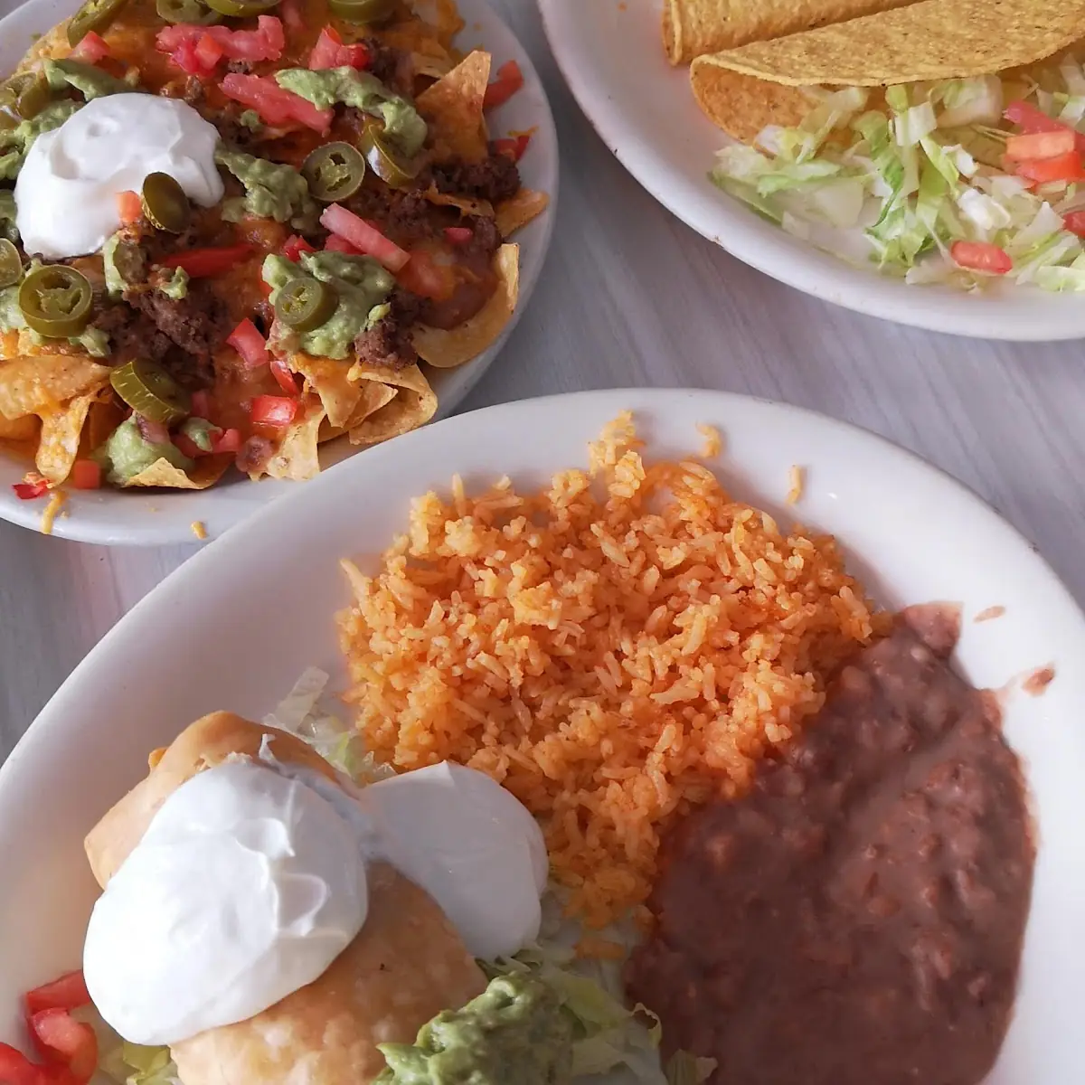 Hard Taco with Cheese Enchilada