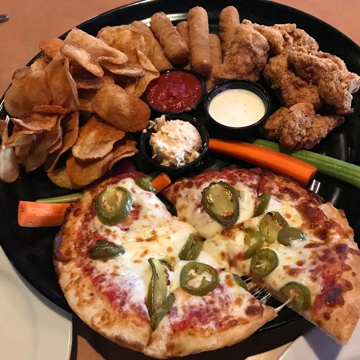 Pizza Wings Mozzarella Sticks