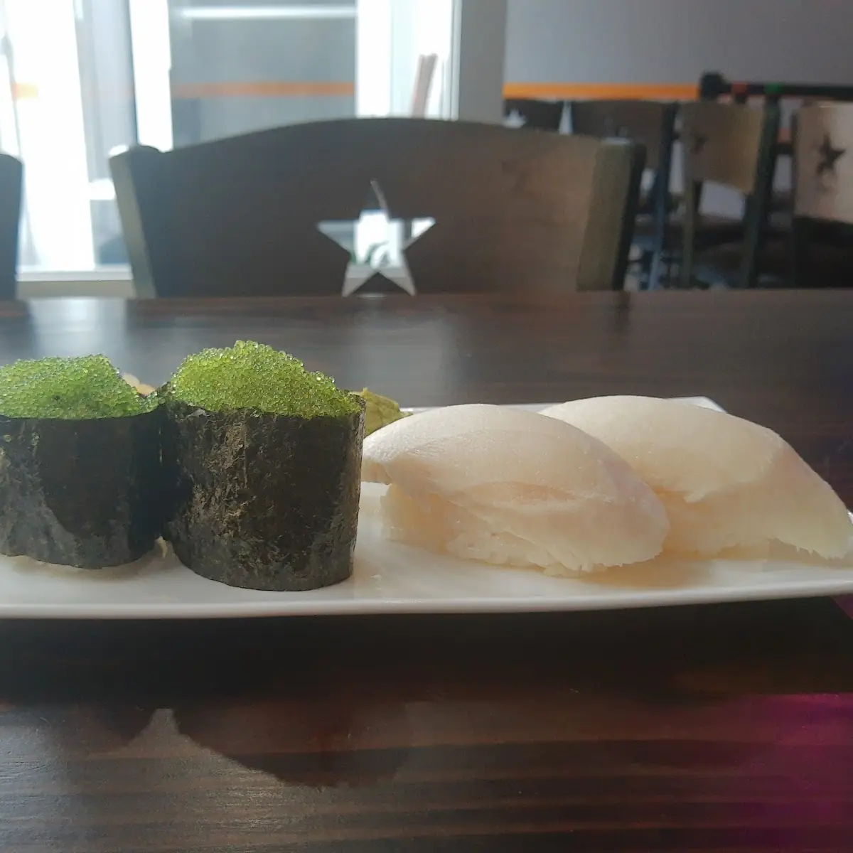 Wasabi Tobiko and White Tuna