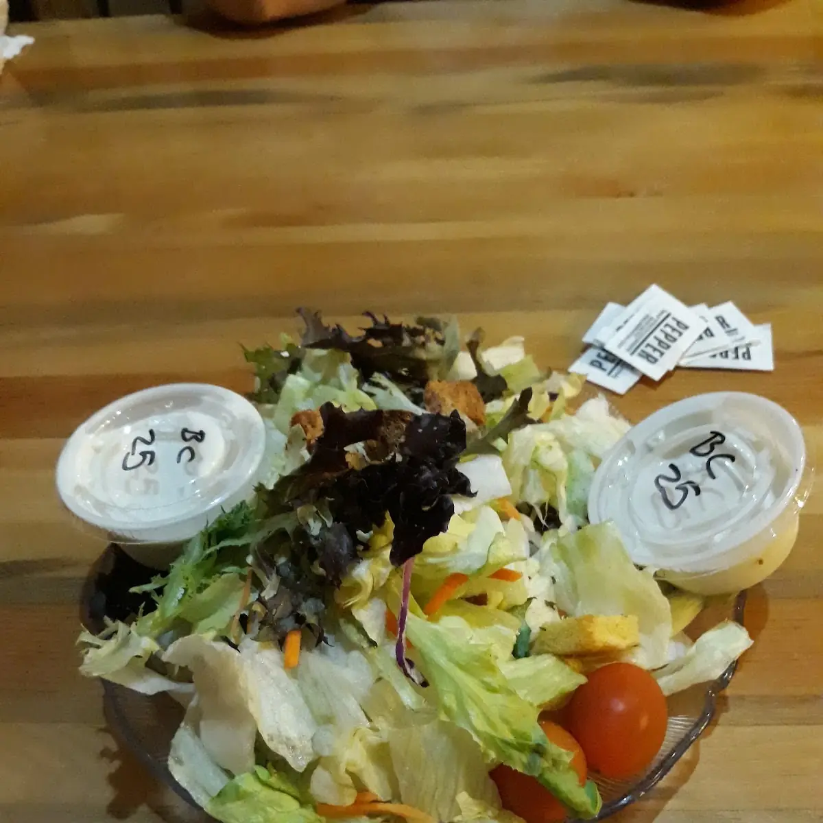 Side Salad with Blue Cheese Dressing