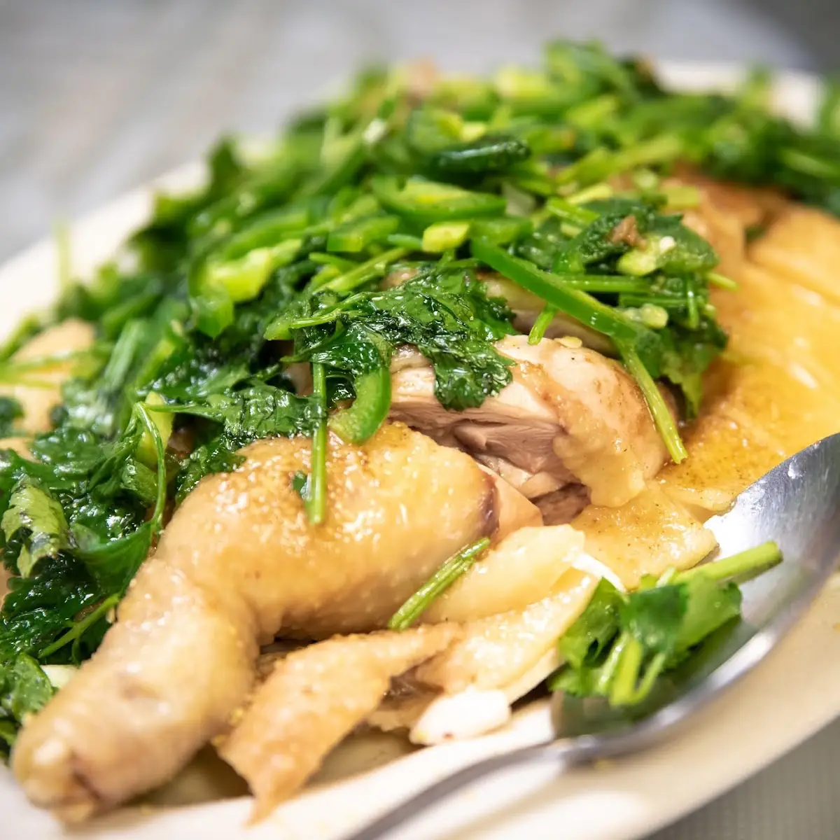 Steamed Chicken Half