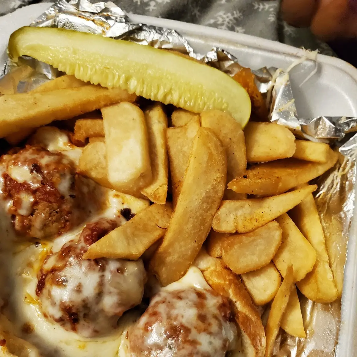 Meatball Sub & Fries