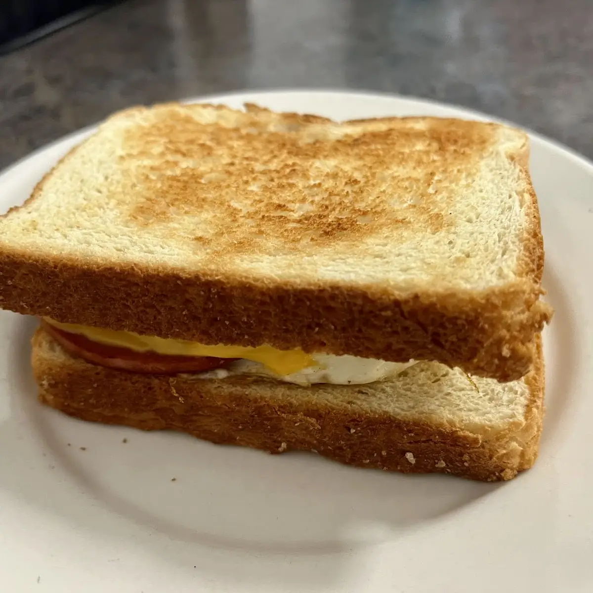 Bologna Egg Cheese Sandwich