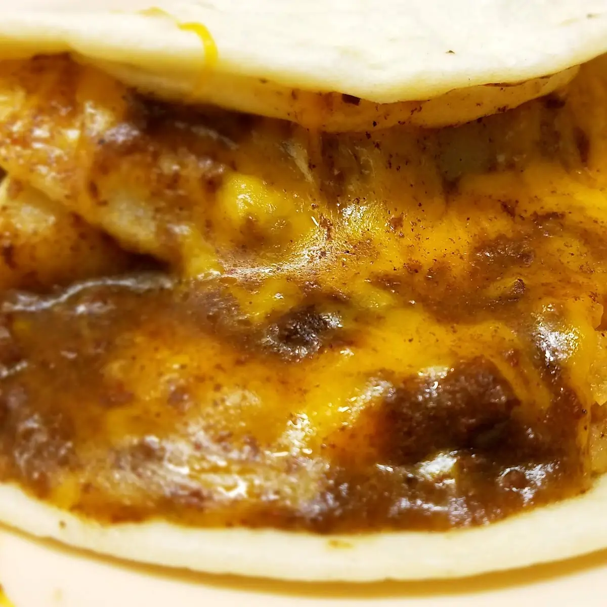 Cheese Enchilada Taco w Rice & Beans