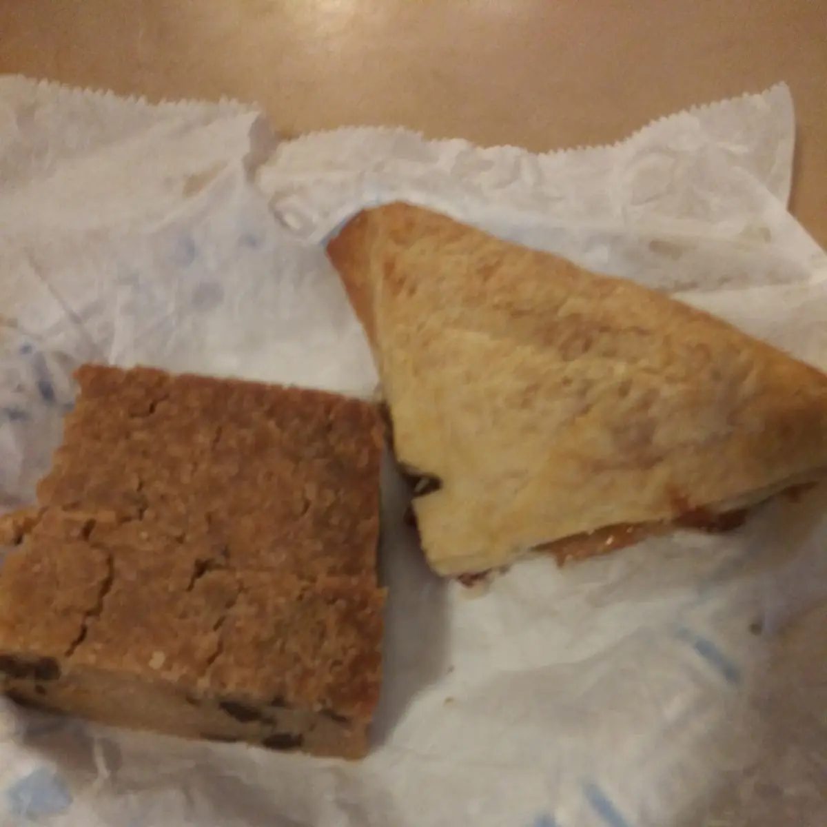 Breading Pudding and Apple Turnover