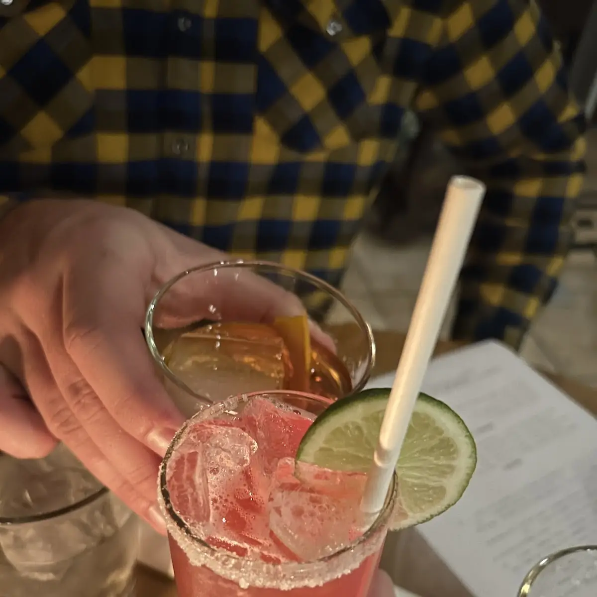 Watermelon Basil Margarita and Old Fashioned