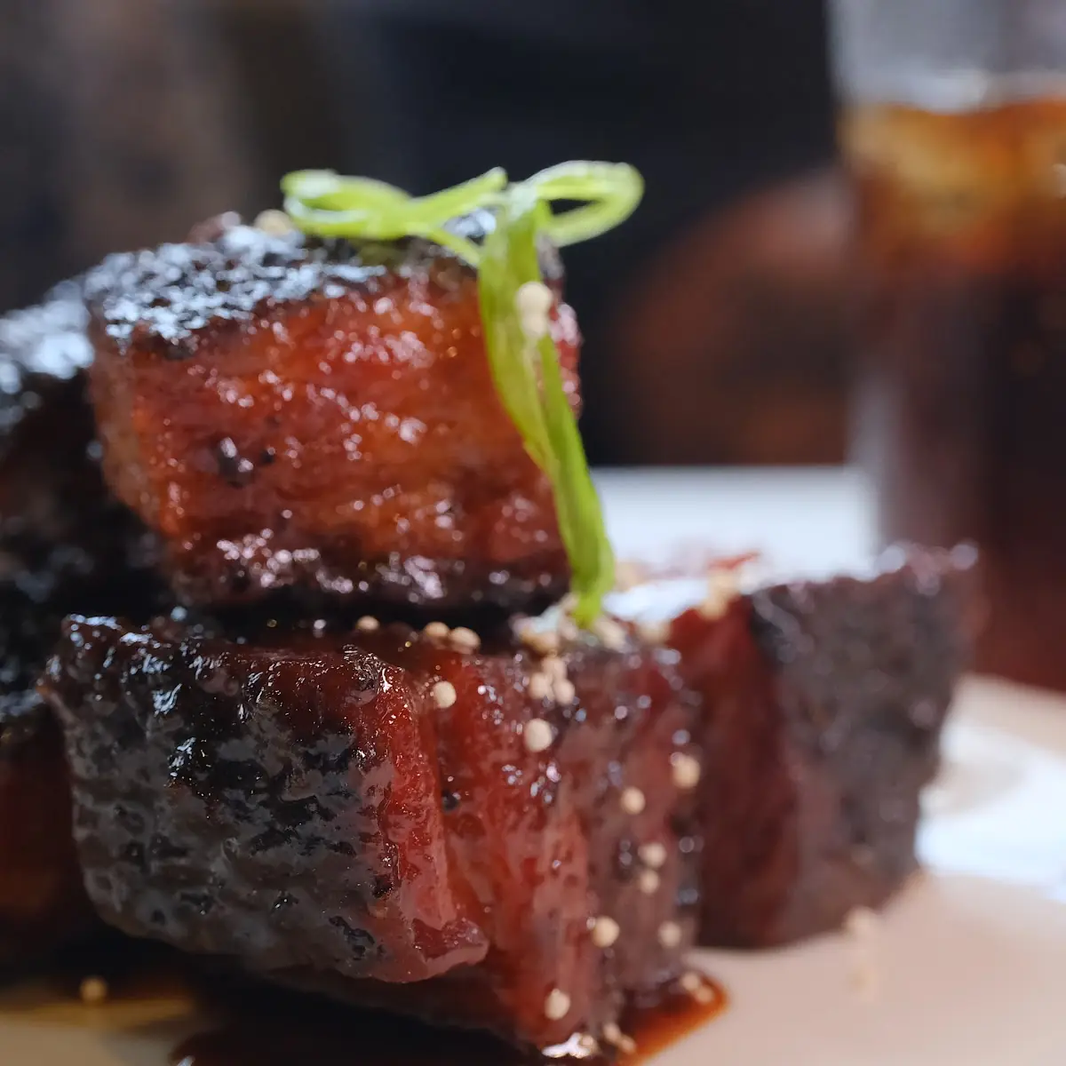 Smoked Pork Belly Burnt Ends