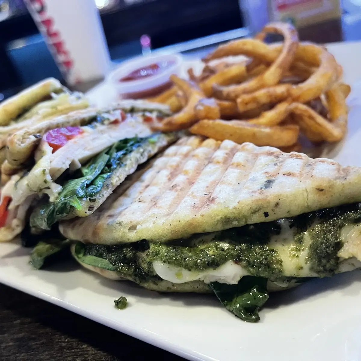 DJ Joeys Pesto Chicken Panini