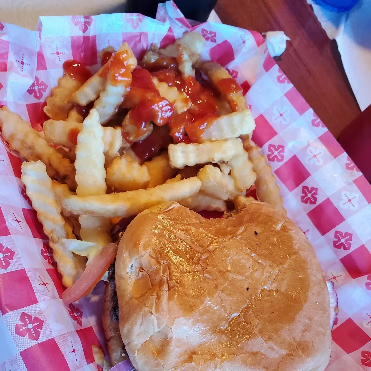 Cheese Burger with Fries