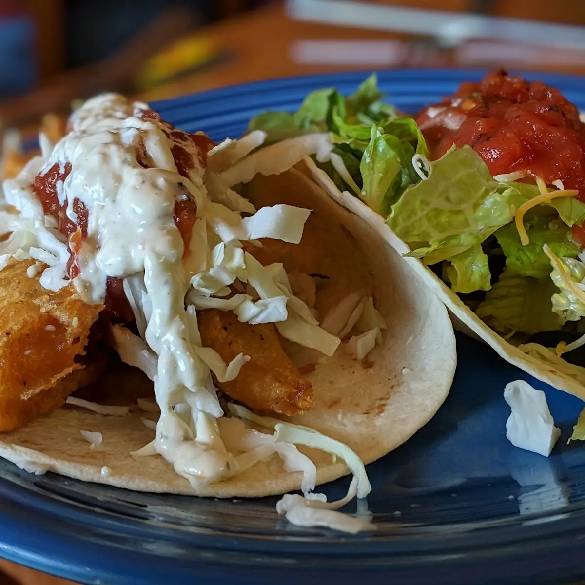 Two Baja Fish Tacos