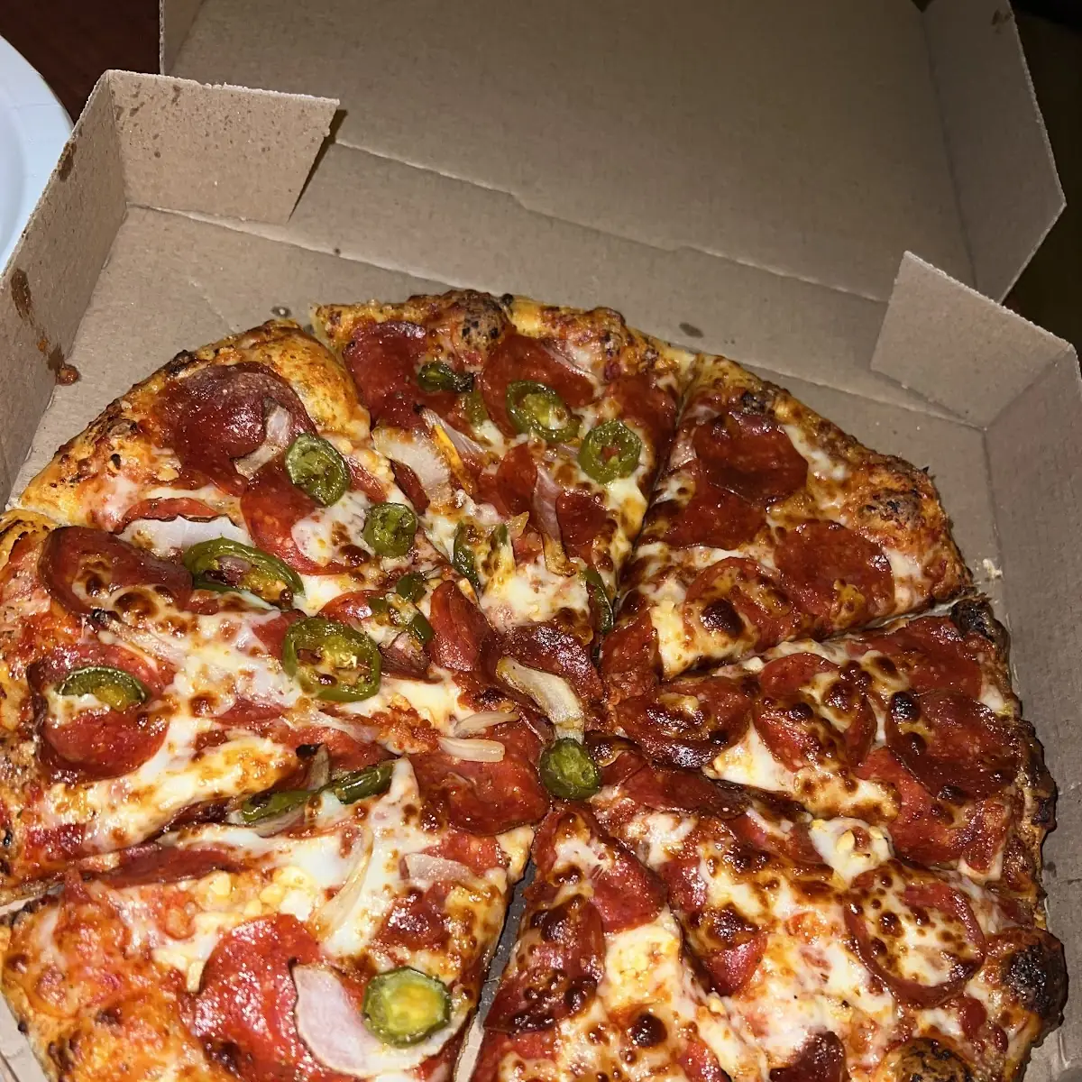 Pepperoni Pizza with Garlic