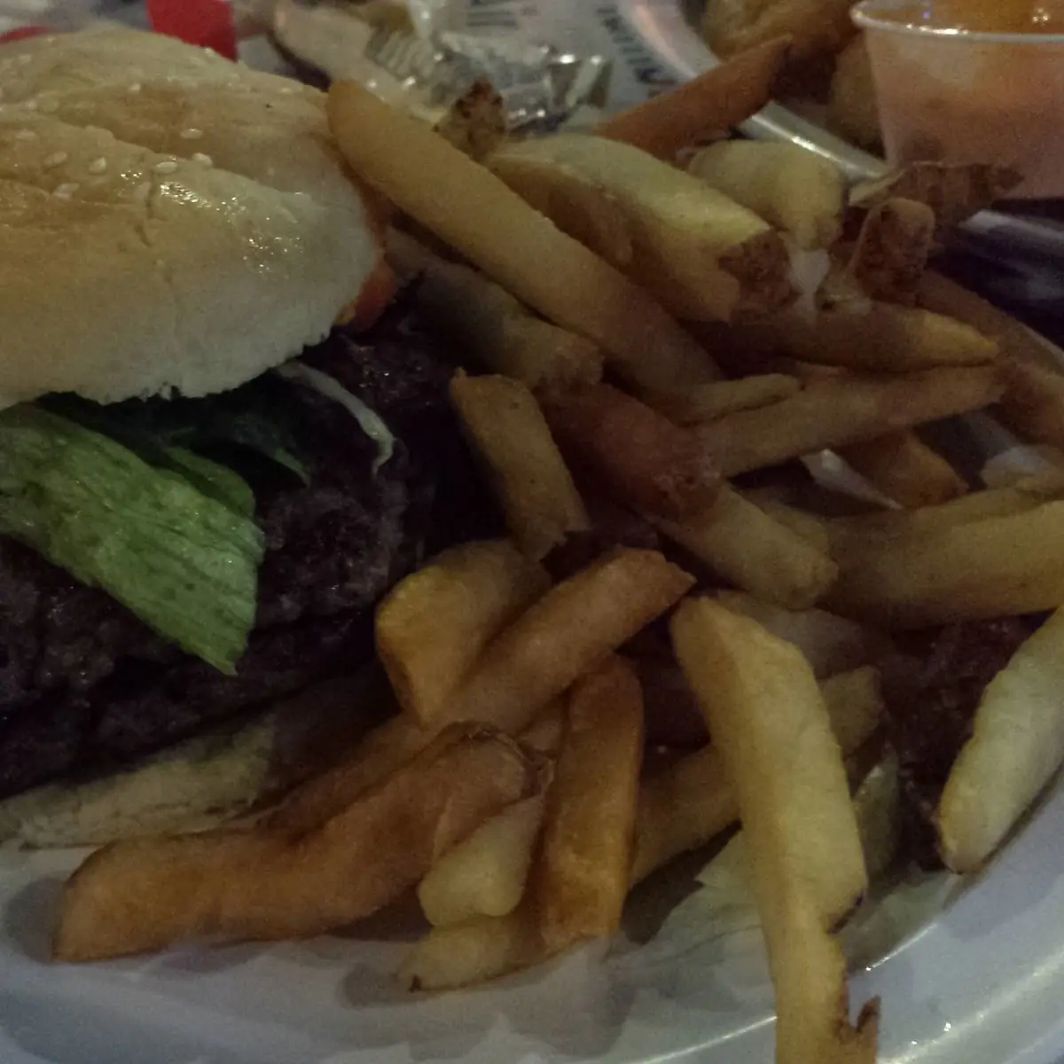 Double Burger with Fries