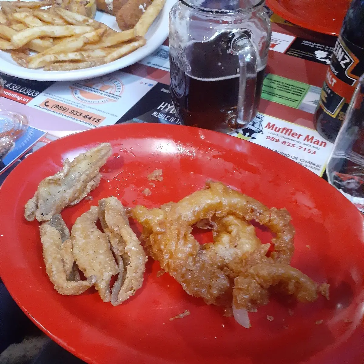 Perch an Onion Rings