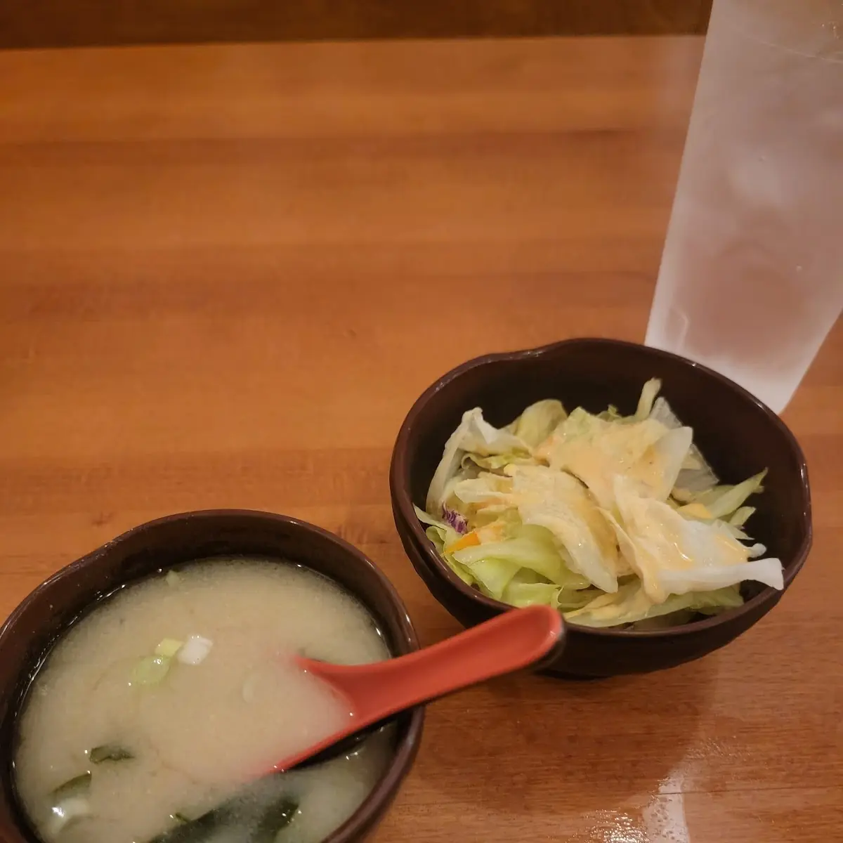 Ginger Salad and Miso Soup