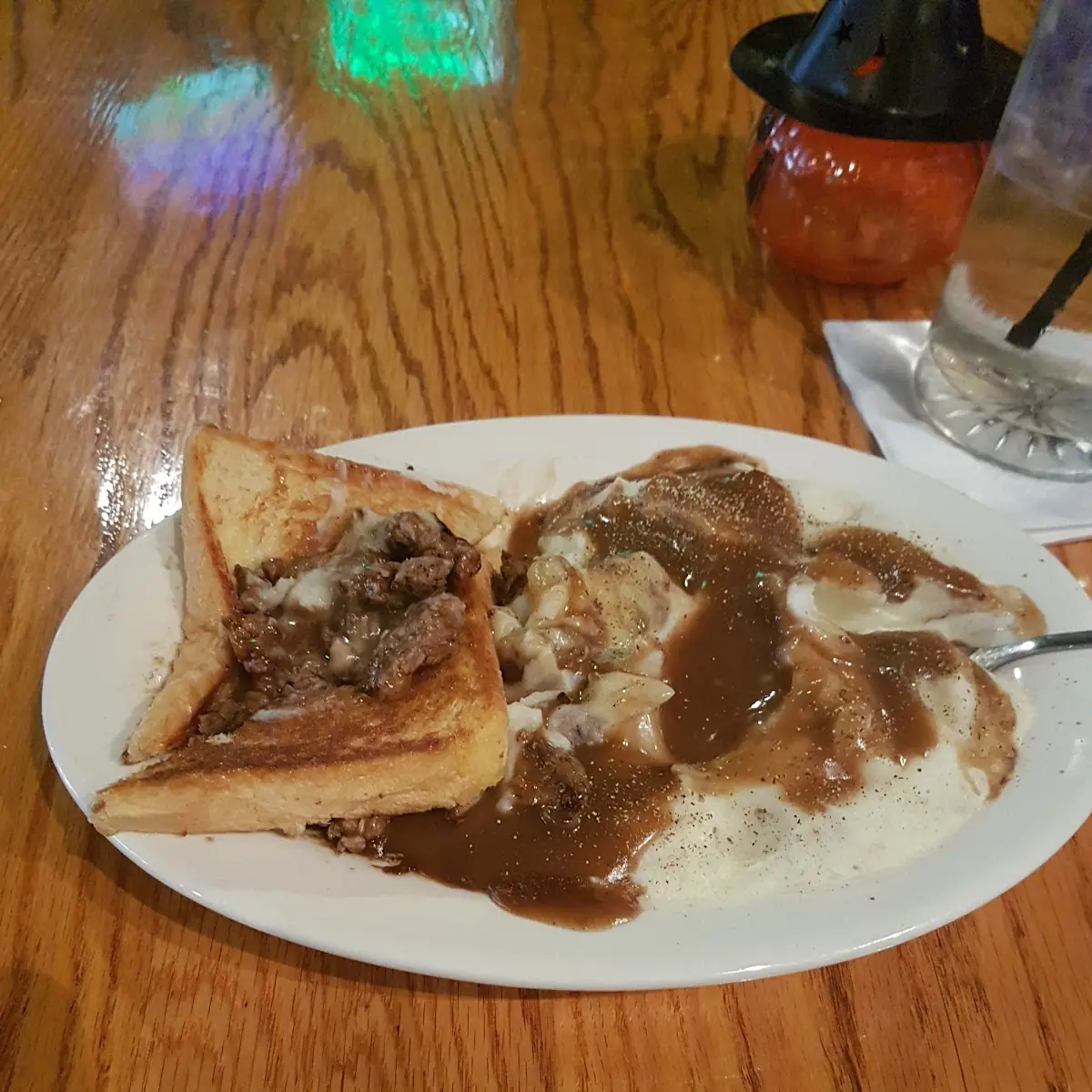 Open Faced Roast Beef Sandwich