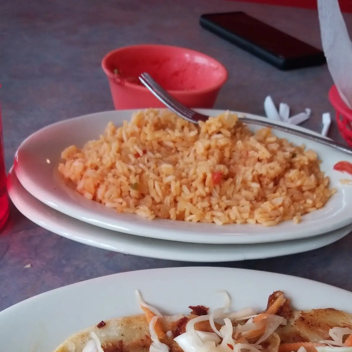 Pupusas & Mexican Rice