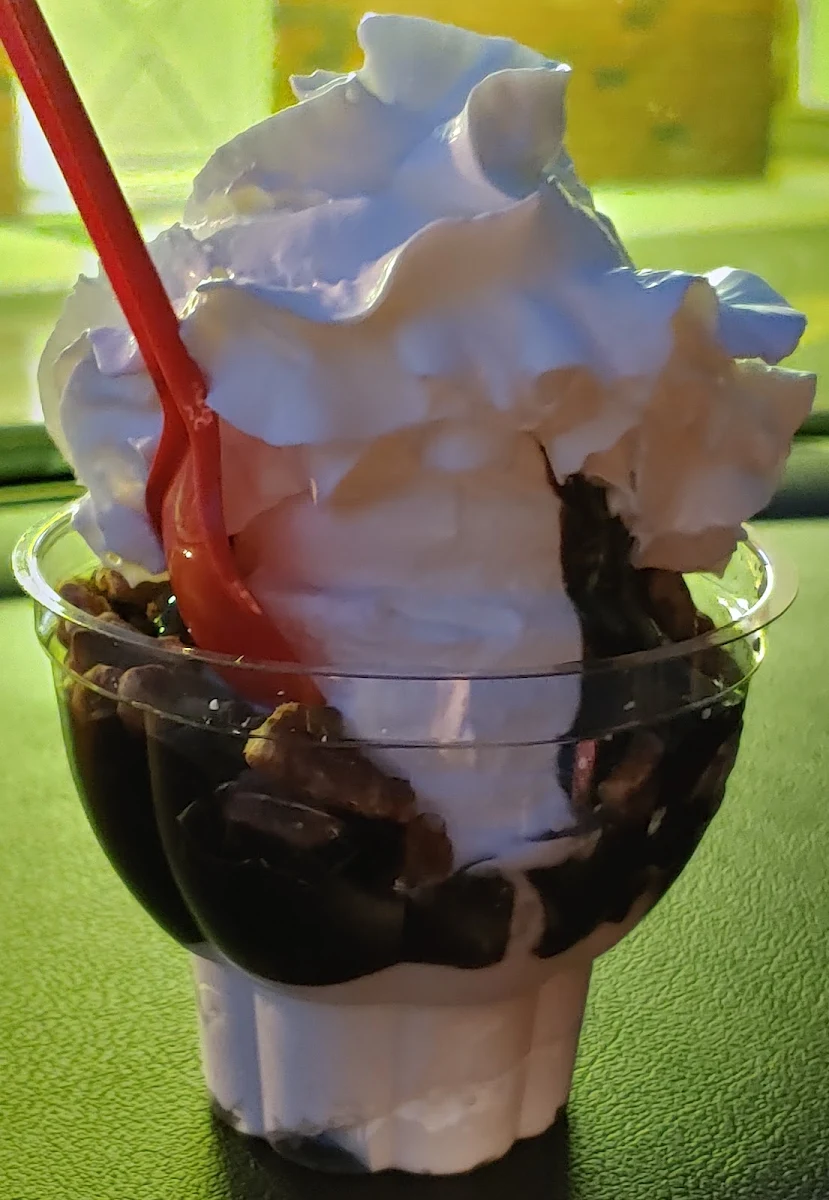 Hot Fudge Sundae with Pecans