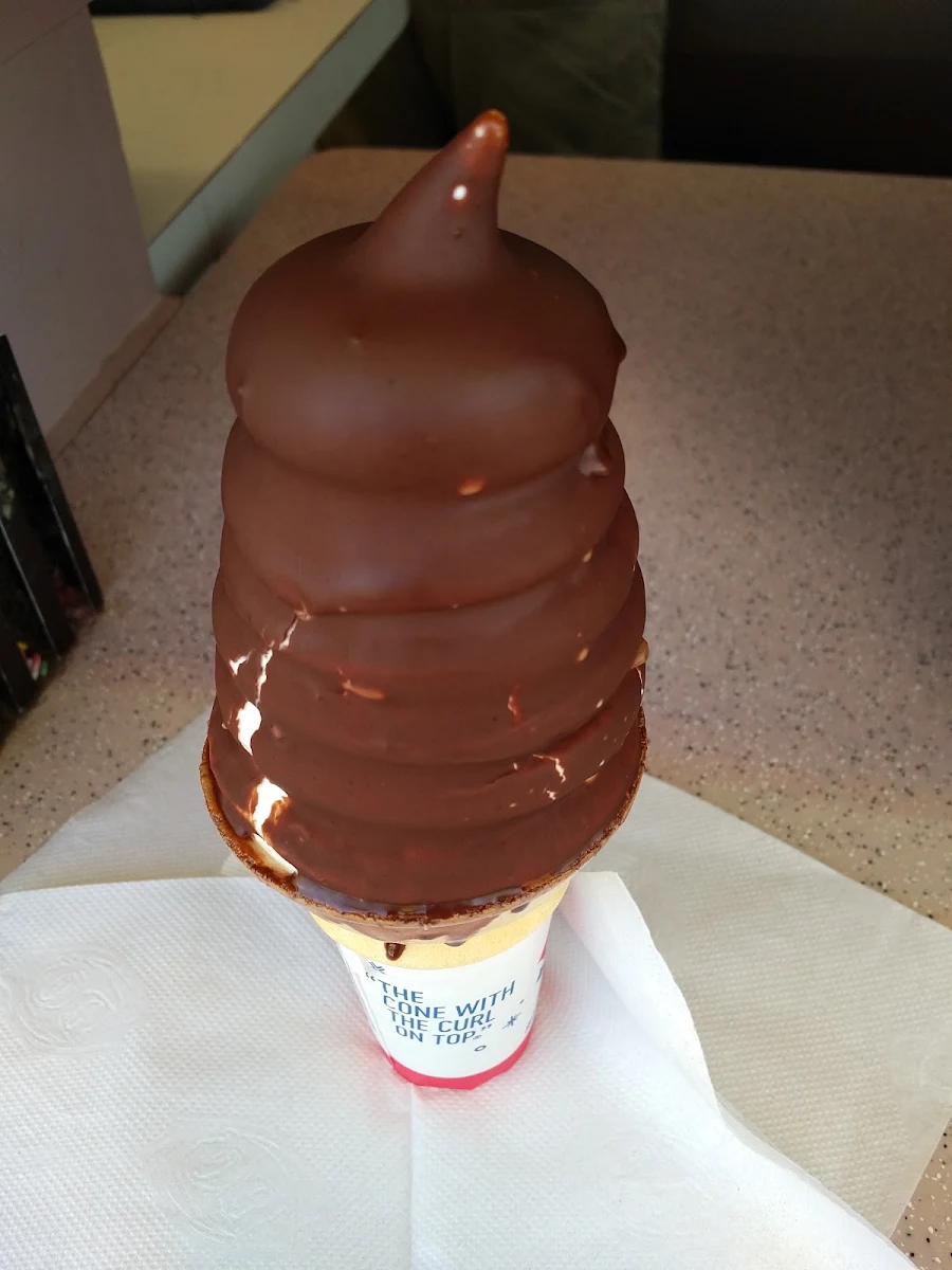 Vanilla Chocolate Dipped Cone