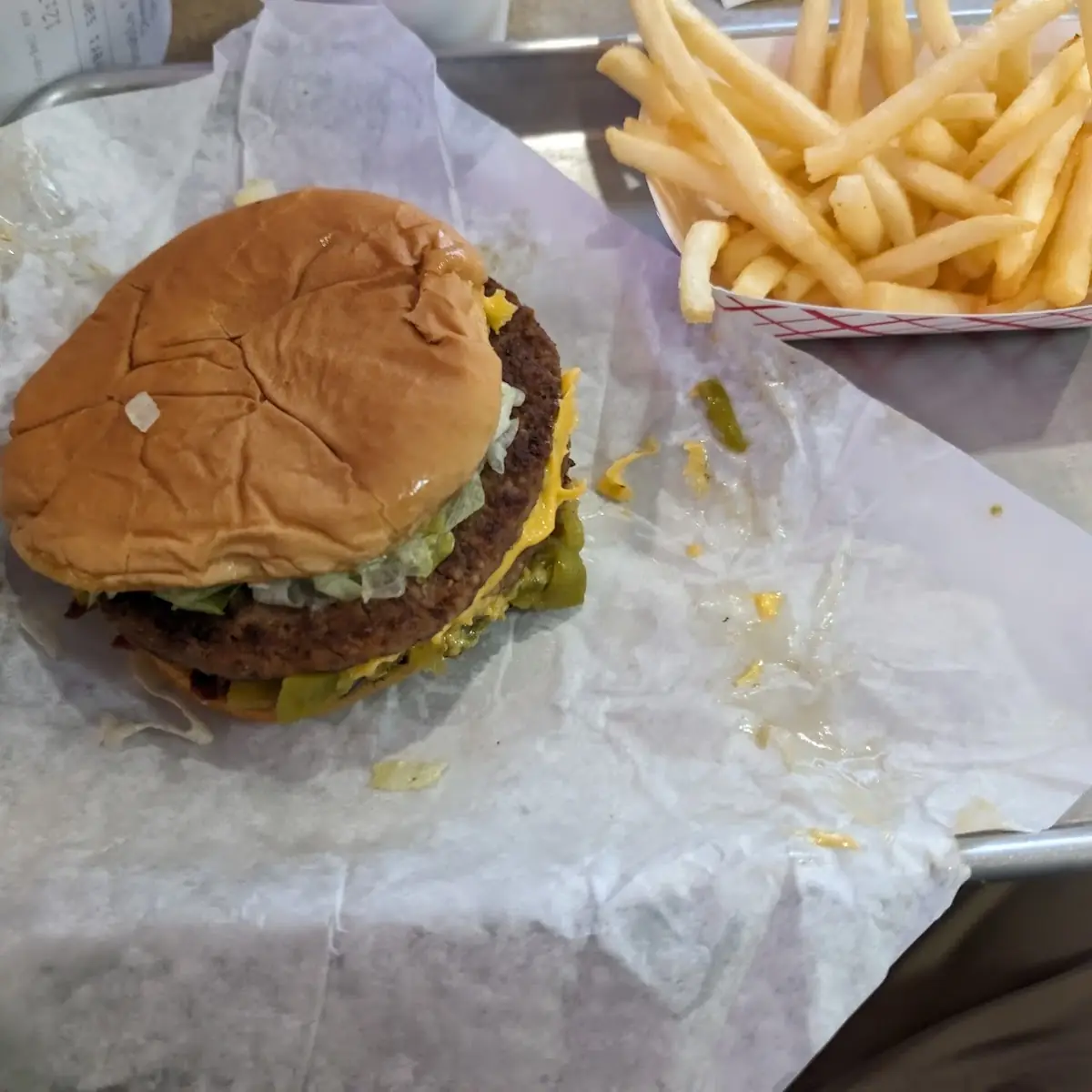 Green Chile Double Cheeseburger Combo