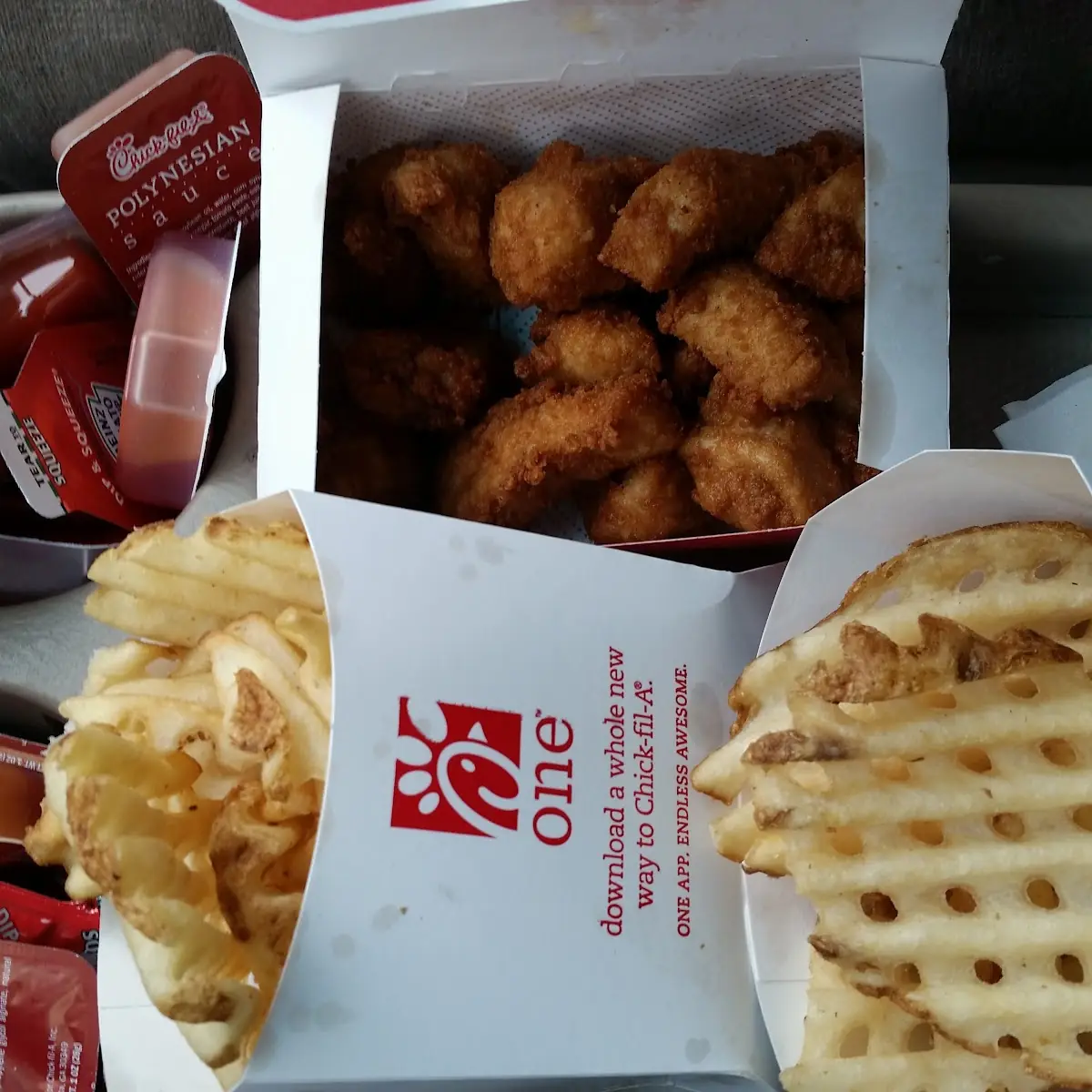 30 Count Chicken Nuggets with Waffle Fries