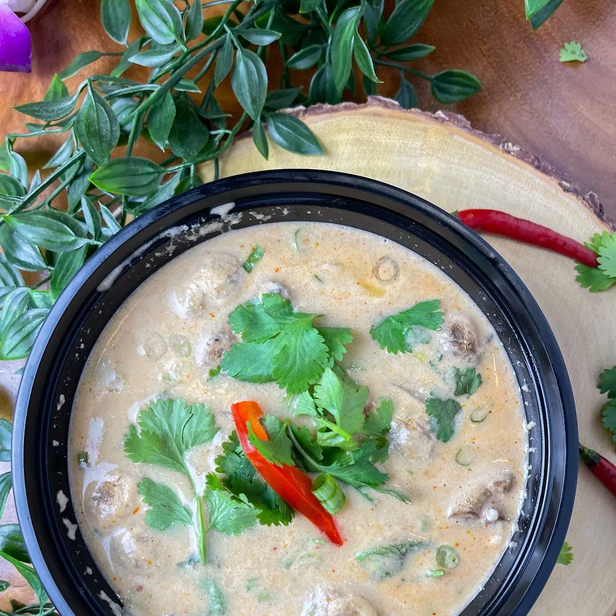 Freshly Made Tom Kha Spicy Large Bowl