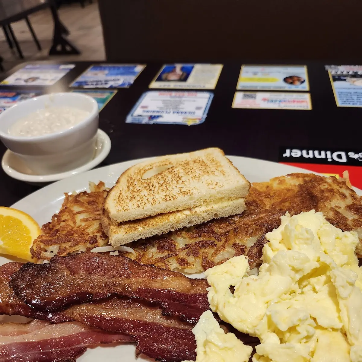 Two Eggs with Ham Bacon or Sausage